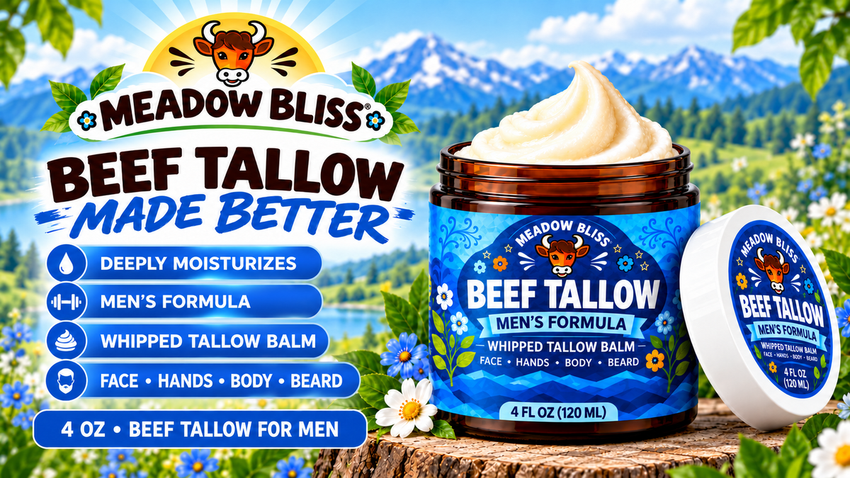 Meadow Bliss Beef Tallow for Men Moisturizer Cream