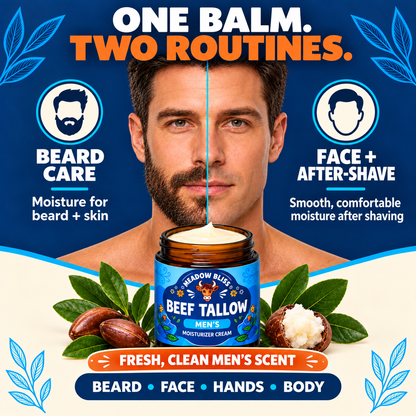Meadow Bliss Beef Tallow for Men Moisturizer Cream