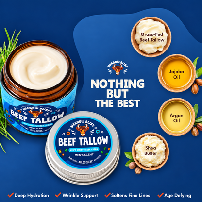 Meadow Bliss Beef Tallow for Men Moisturizer Cream