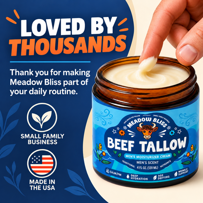 Meadow Bliss Beef Tallow for Men Moisturizer Cream